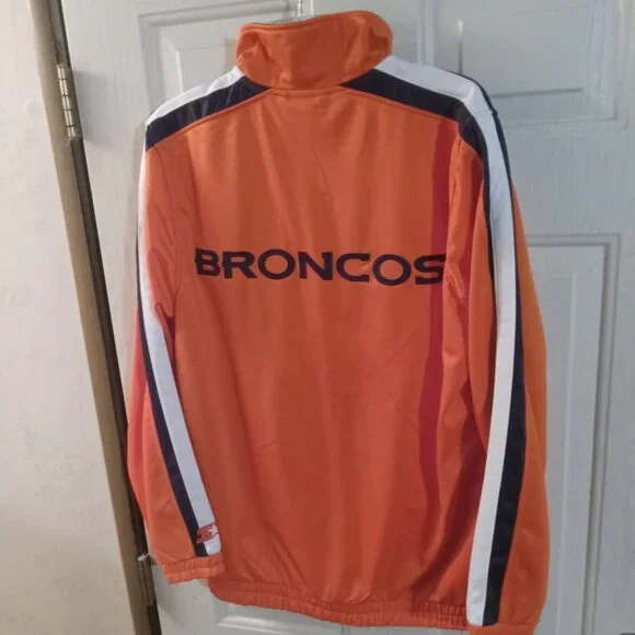 Starter Denver Bronco's Men's Full Zip Jacket Size M - Picture 4 of 10